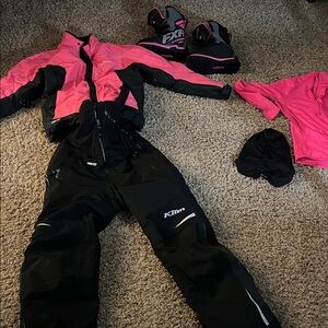 Klim Pink and Black Snow Gear Set